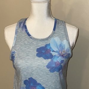 Old Navy Grey Floral Tank. Size Small
